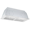 Ancona Hotte de cuisine encastrable 600 pi3/min Inserta IV en acier inoxydable de 28 po