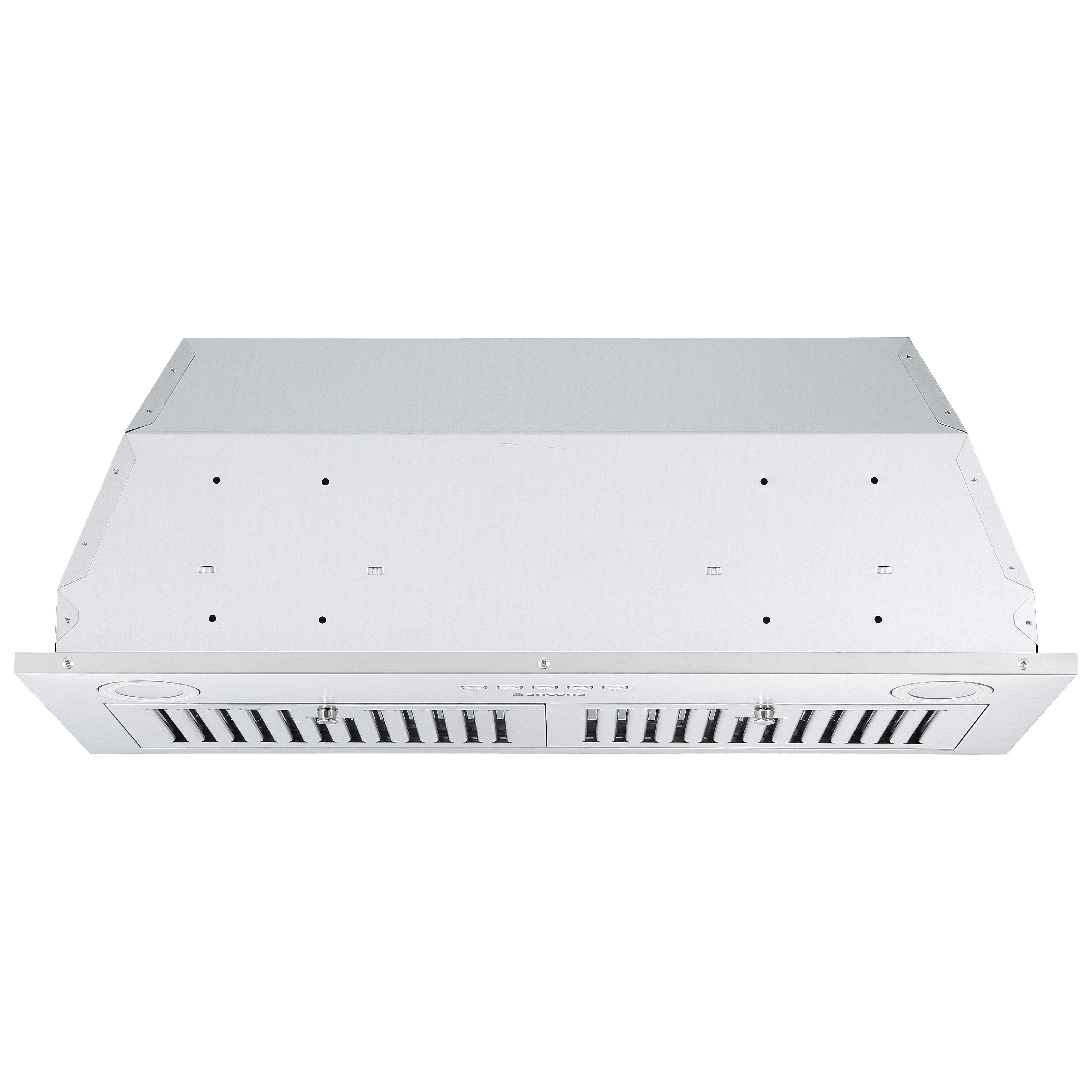 Ancona Hotte de cuisine encastrable 600 pi3/min Inserta IV en acier inoxydable de 28 po