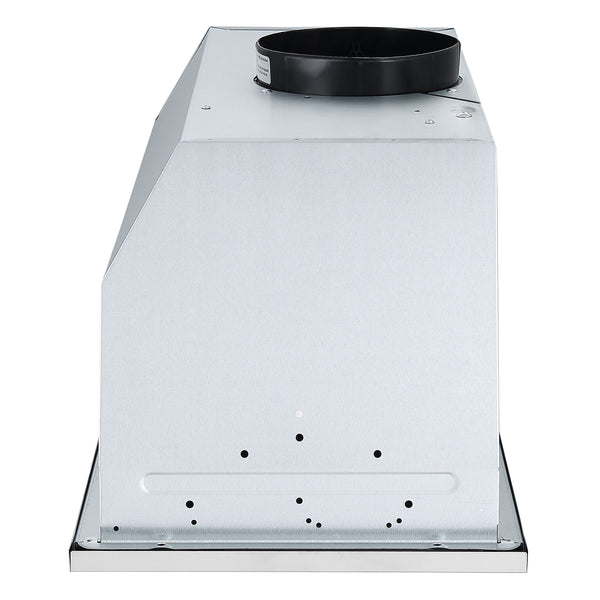 Ancona Hotte de cuisine encastrable 600 pi3/min Inserta IV en acier inoxydable de 28 po