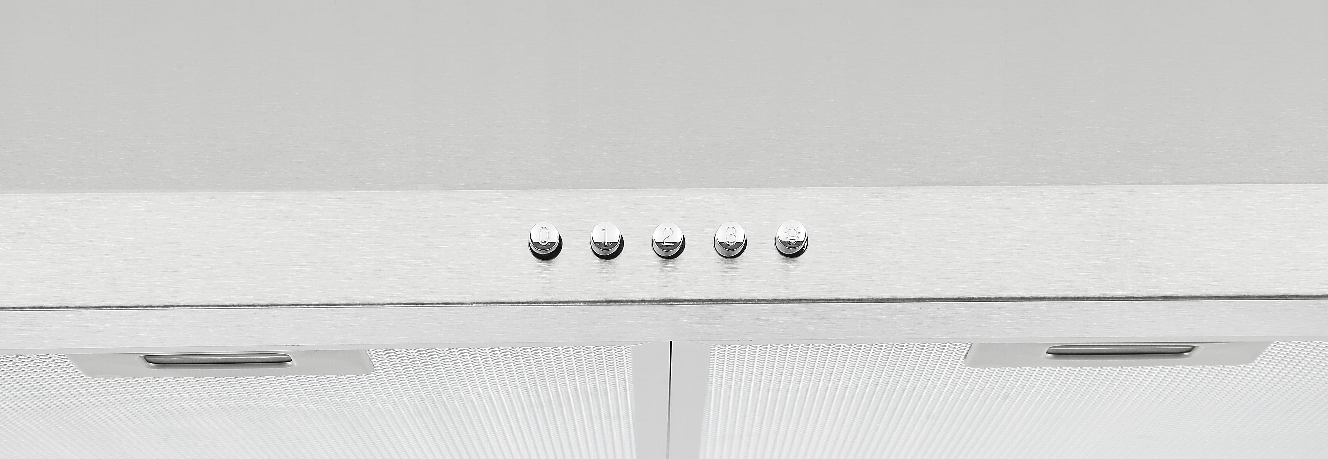 Hotte de cuisine murale convertible 24 pouces 440 cfm en acier inoxydable
