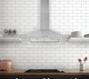 30 in. Convertible Wall-Mounted Pyramid Range Hood in Stainless Steel
