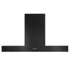 Hotte de cuisine d’Ancona rectangulaire convertible à fixation murale en acier inoxydable noir (36 po)