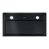 Hotte de cuisine d’Ancona rectangulaire convertible à fixation murale en acier inoxydable noir (36 po)