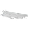 Ancona hotte de cuisine convertible de 36" sous armoire 110 pi3/min en acier inoxydable