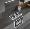 Ancona table de cuisson à gaz encastrée de 30" en acier inoxydable avec 5 brûleurs en laiton et supports de casseroles et wok en fonte