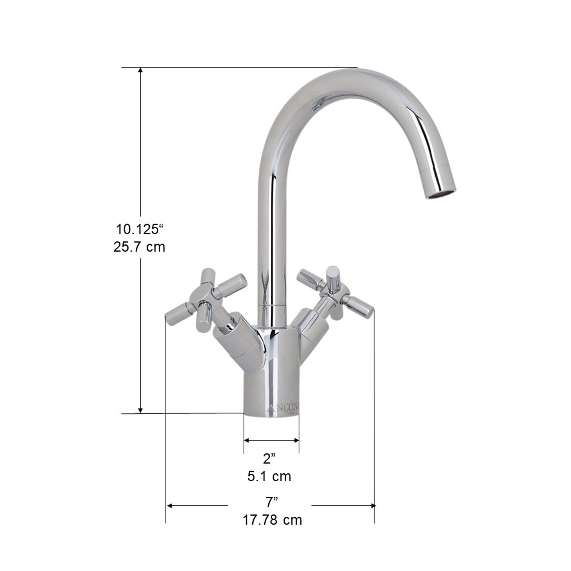 Ancona robinet de salle de bain Prima en chrome