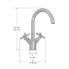 Ancona robinet de salle de bain Prima en chrome