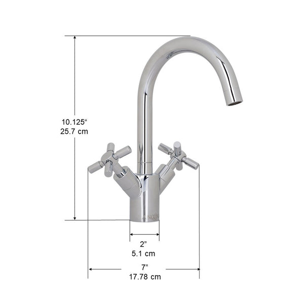 Ancona robinet de salle de bain Prima en chrome