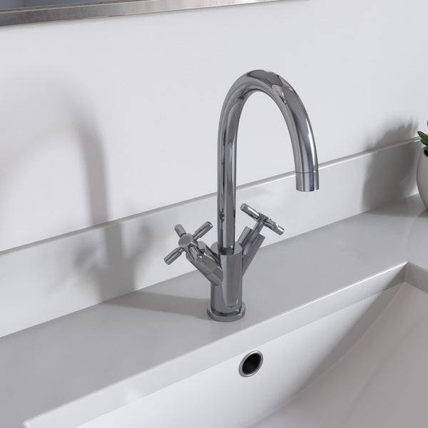 Ancona robinet de salle de bain Prima en chrome