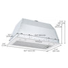 Ancona 24" 280 CFM Ducted Insert Range Hood in Stainless Steel