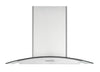 Ancona hotte de cuisine murale convertible à auvent en verre de 30" en acier inoxydable