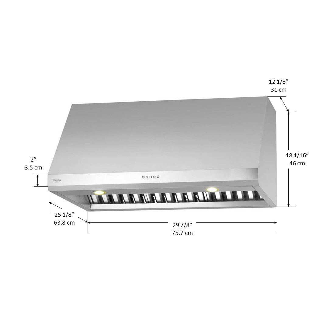 Pro UC LED 30 in. Under-Cabinet Range Hood in Stainless Steel