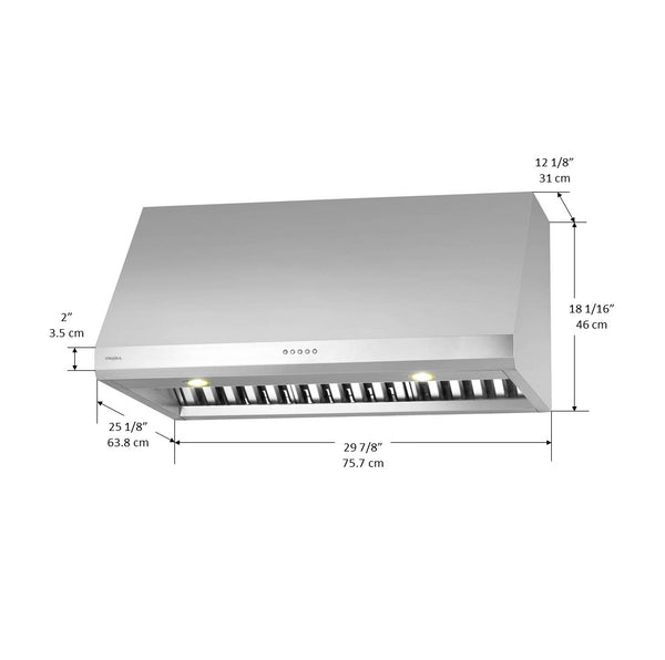 Pro UC LED 30 in. Under-Cabinet Range Hood in Stainless Steel