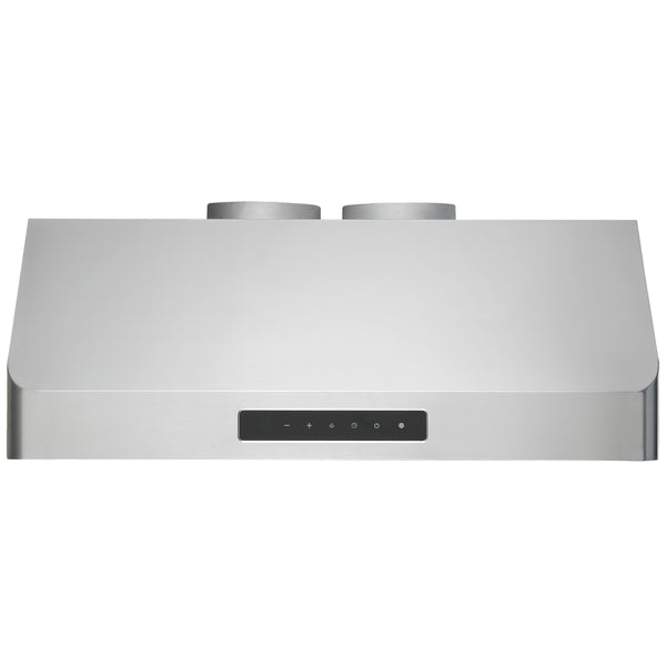 Hotte de cuisine en acier inoxydable à installation sous l’armoire Pro Série Turbo d’Ancona de 76,2 cm (30 po) avec veilleuse