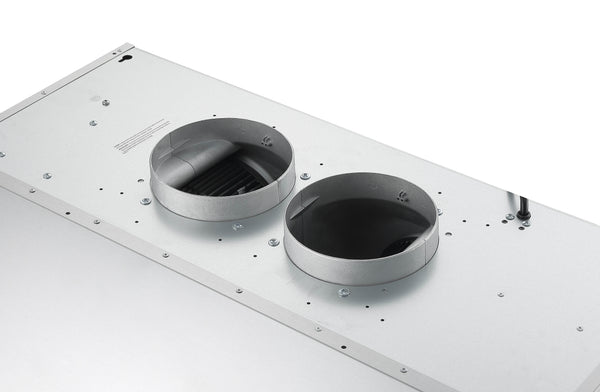 Hotte de cuisine en acier inoxydable à installation sous l’armoire Pro Série Turbo d’Ancona de 76,2 cm (30 po) avec veilleuse