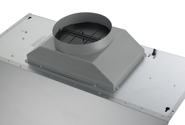 Hotte de cuisine en acier inoxydable à installation sous l’armoire Pro Série Turbo d’Ancona de 76,2 cm (30 po) avec veilleuse