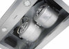 Hotte de cuisine en acier inoxydable à installation sous l’armoire Pro Série Turbo d’Ancona de 76,2 cm (30 po) avec veilleuse