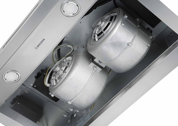 Hotte de cuisine en acier inoxydable à installation sous l’armoire Pro Série Turbo d’Ancona de 76,2 cm (30 po) avec veilleuse