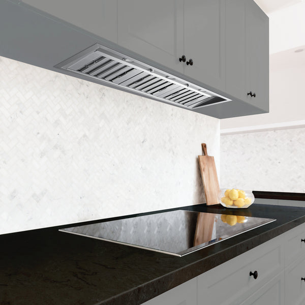 Ancona Pro - Hotte de cuisine encastrable à conduit de 46 po 600 pi3/min en acier inoxydable