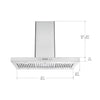 IRB636 36 in. Island Range Hood in Stainless Steel