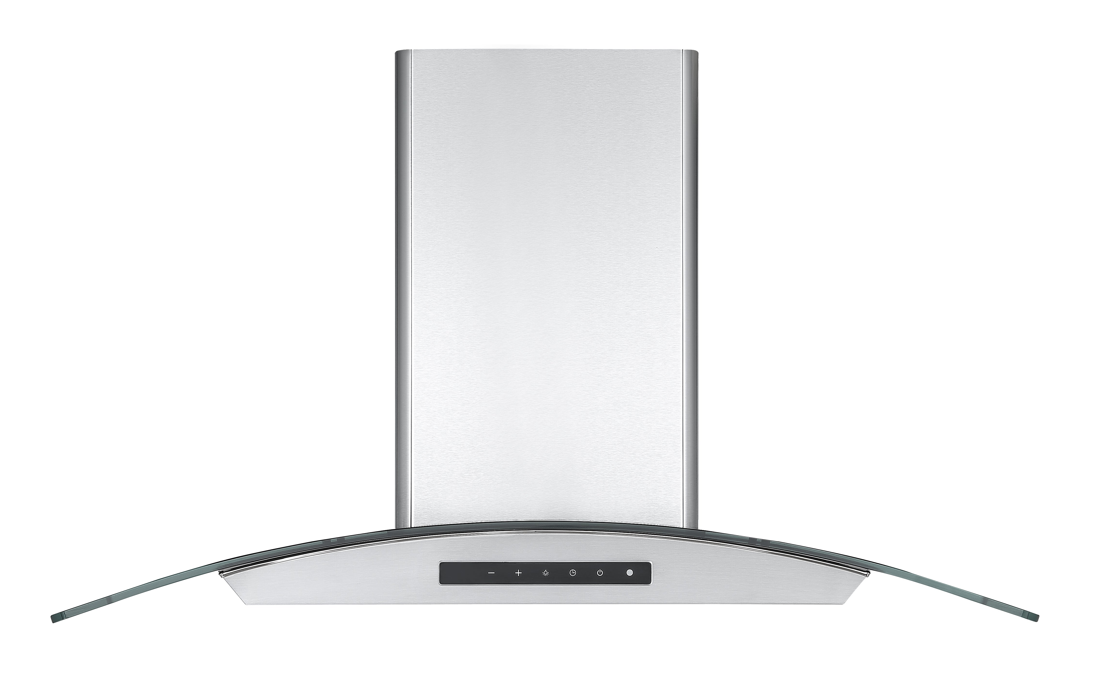 Hotte de cuisine en acier inoxydable à auvent en verre 36