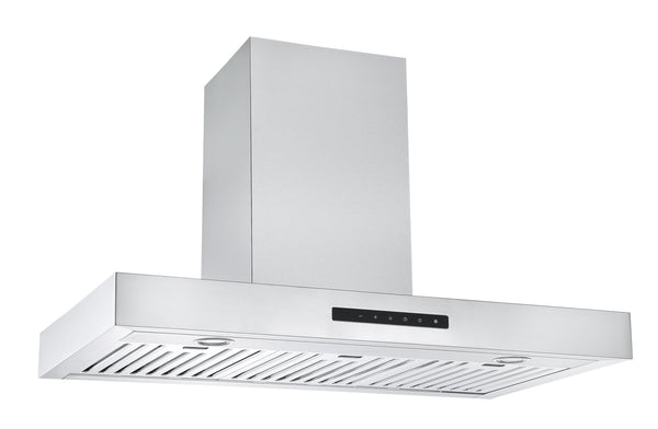 Moderna 36 in. Wall Mount Range Hood in Stainless Steel with Night Light Feature