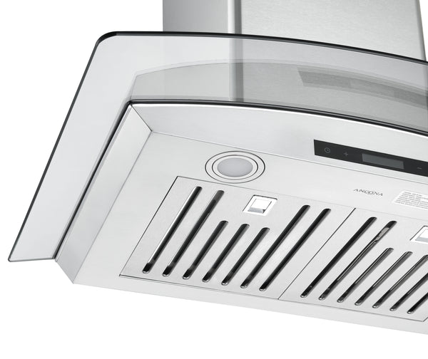 Hotte auvent en verre à fixation murale Ancona GCB630 30 po.