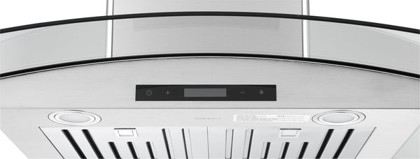 Hotte auvent en verre à fixation murale Ancona GCB630 30 po.