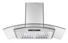 Hotte auvent verre fixation murale Ancona GCB636 36"
