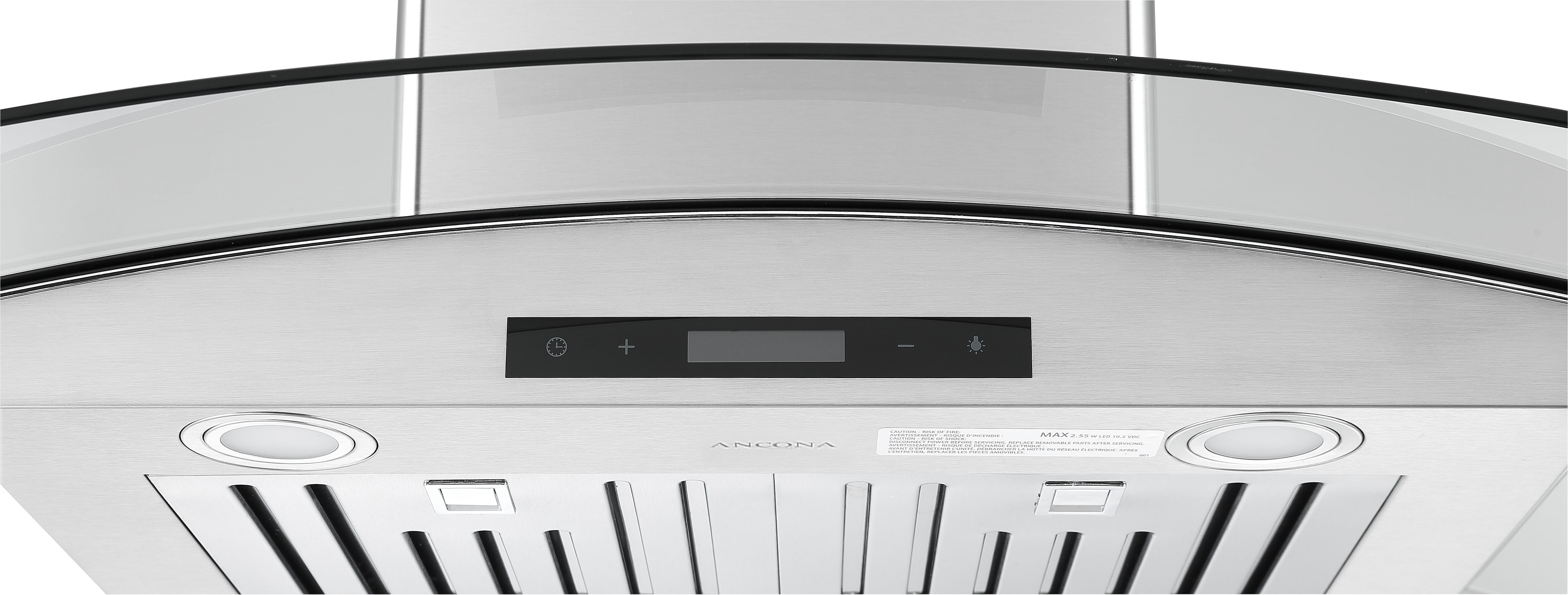 Hotte auvent verre fixation murale Ancona GCB636 36