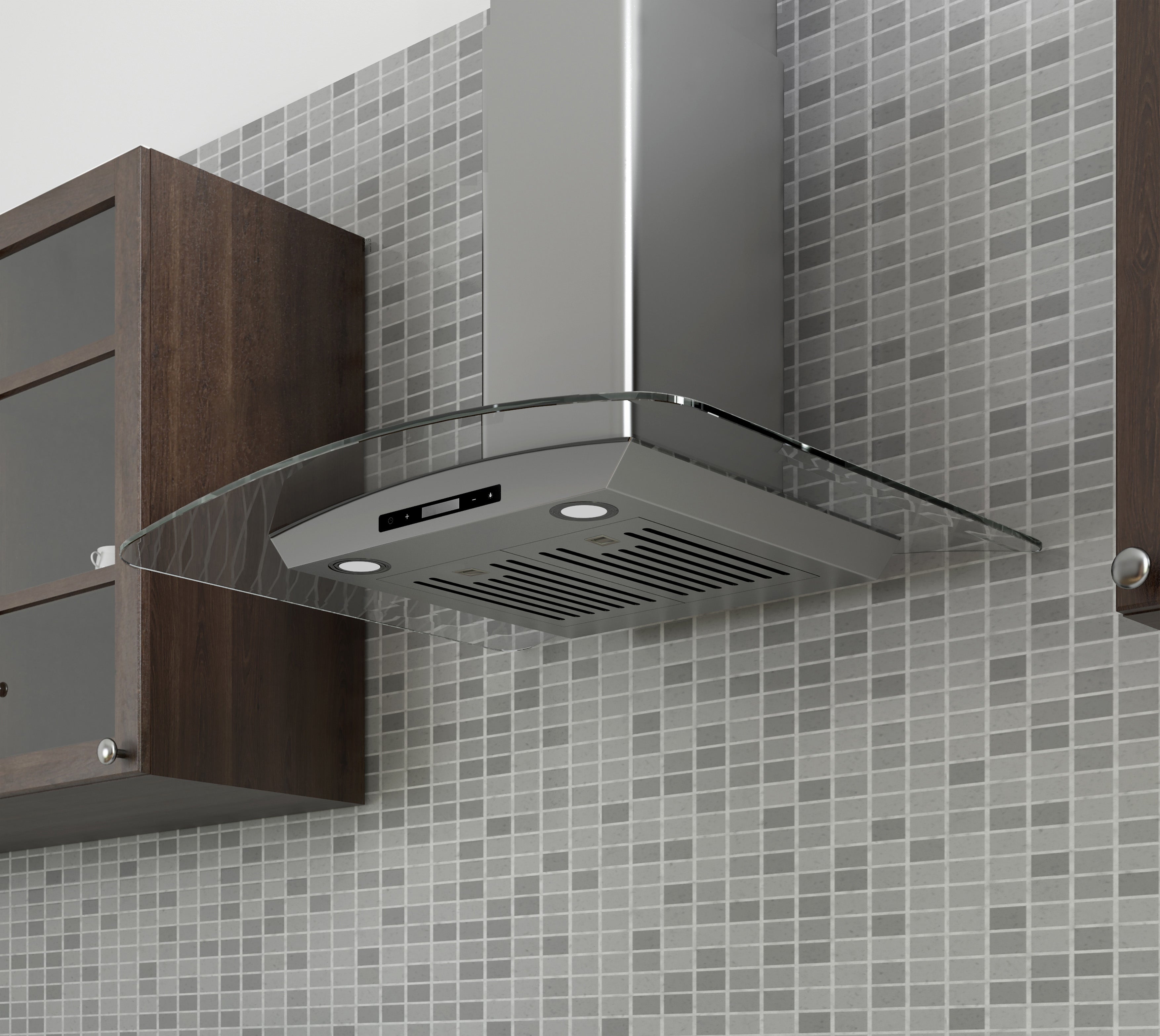 Hotte auvent verre fixation murale Ancona GCB636 36