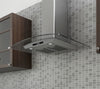 Hotte auvent verre fixation murale Ancona GCB636 36"