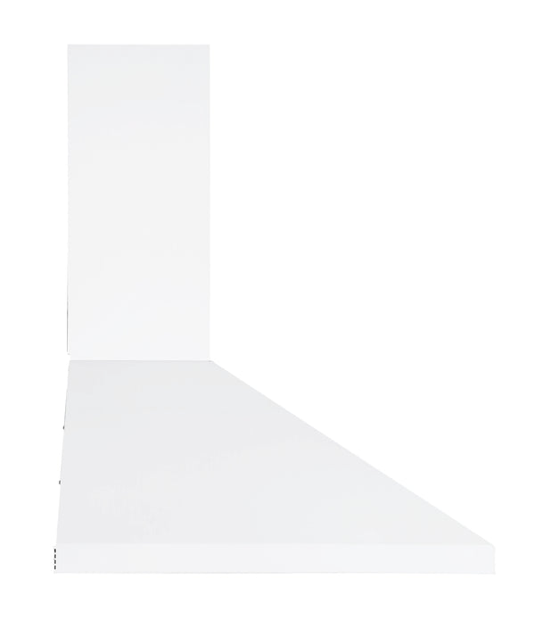 Hotte de cuisine murale convertible 24 pouces 440 cfm en blanc