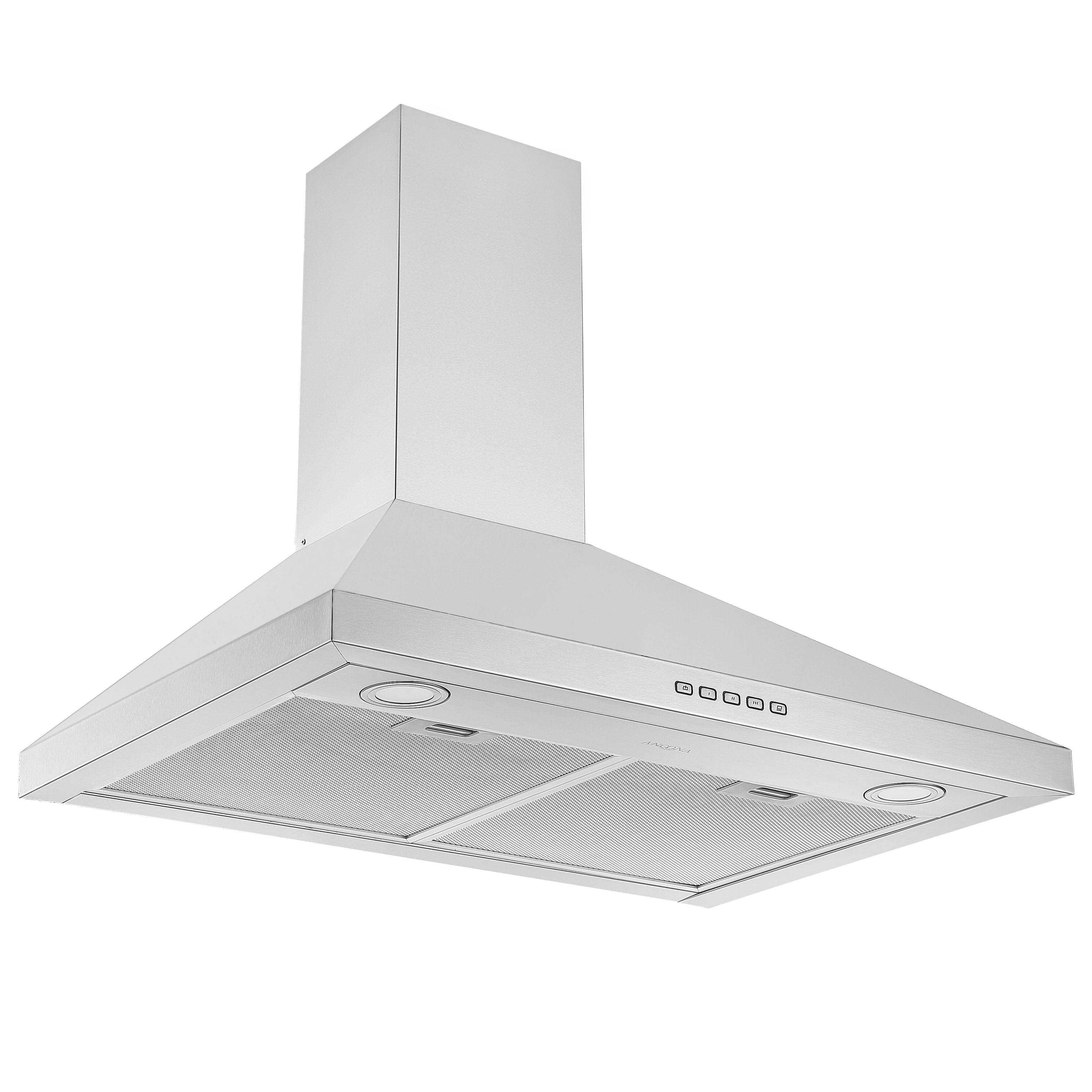 30 in. Convertible Wall-Mounted Pyramid Range Hood in Stainless Steel