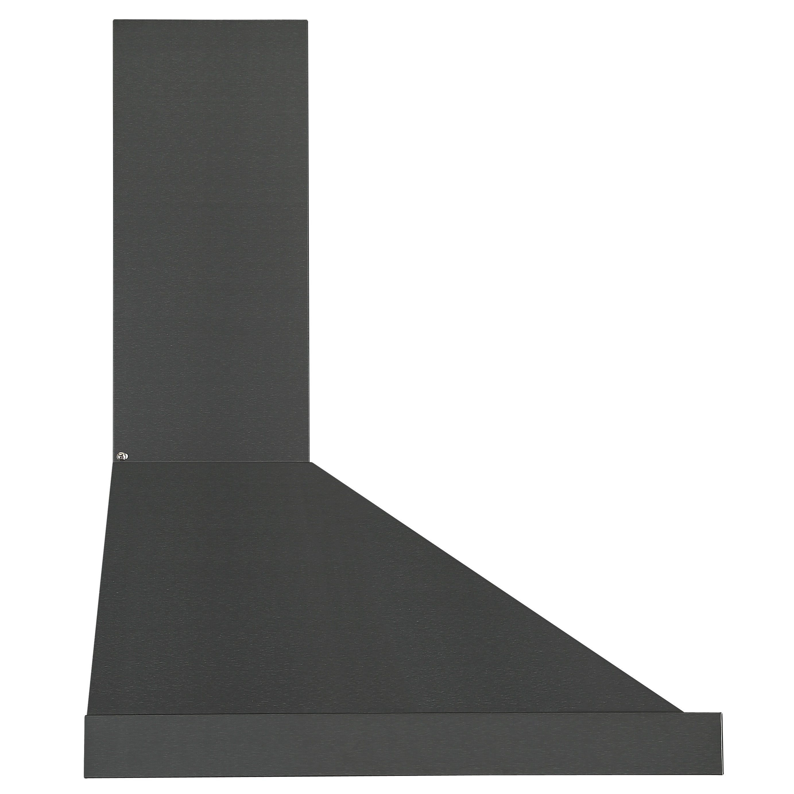 Ancona 30 in. Convertible Wall Mount Pyramid Range Hood in Black Stainless Steel