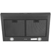 Ancona 30 in. Convertible Wall Mount Pyramid Range Hood in Black Stainless Steel
