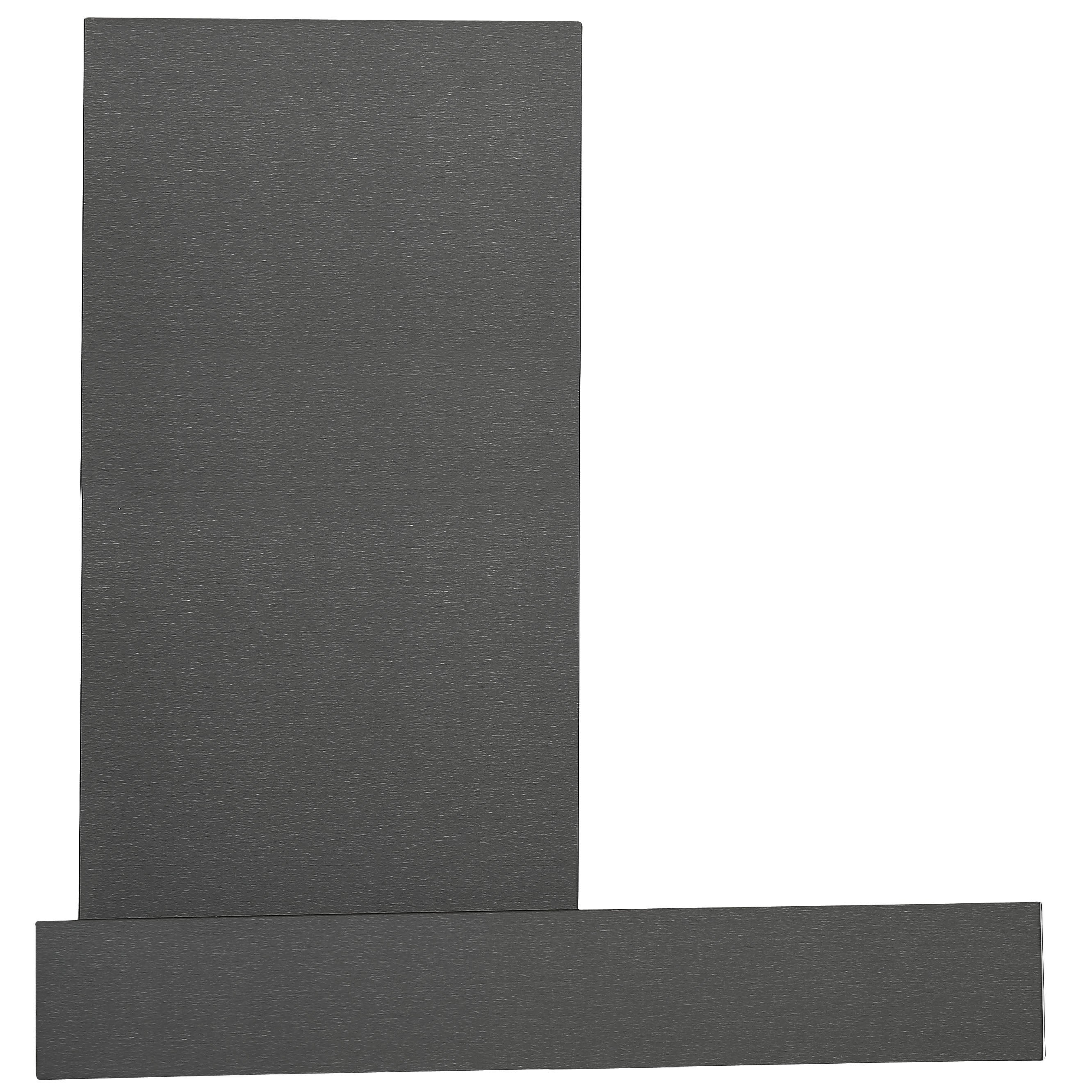 Hotte de cuisine d’Ancona rectangulaire convertible à fixation murale en acier inoxydable noir (30 po)