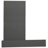 Hotte de cuisine d’Ancona rectangulaire convertible à fixation murale en acier inoxydable noir (30 po)