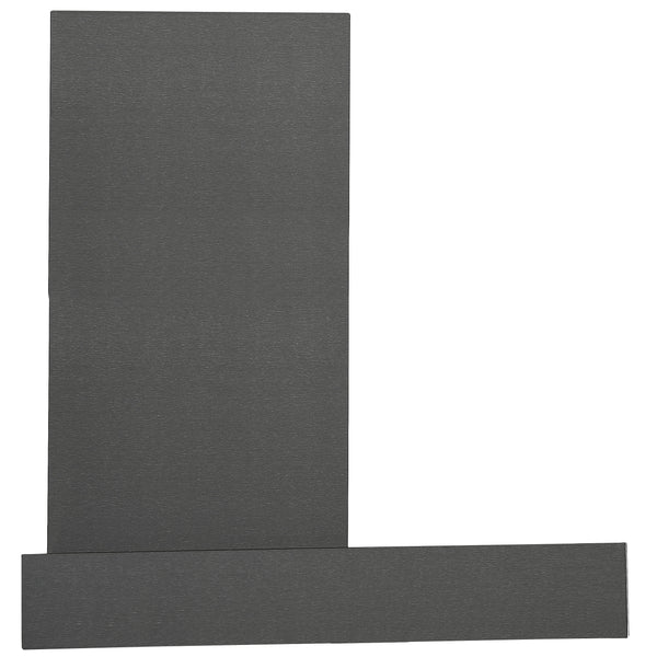 Hotte de cuisine d’Ancona rectangulaire convertible à fixation murale en acier inoxydable noir (30 po)