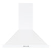 Ancona 24" 280 CFM Convertible Wall Mount Pyramid Range Hood in White