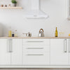 Ancona 24" 280 CFM Convertible Wall Mount Pyramid Range Hood in White