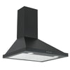 Ancona 24” 280 CFM Convertible Wall Mount Pyramid Range Hood in Matte Black