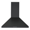 Ancona 24" 440 CFM Convertible Wall Mount Pyramid Range Hood in Matte Black