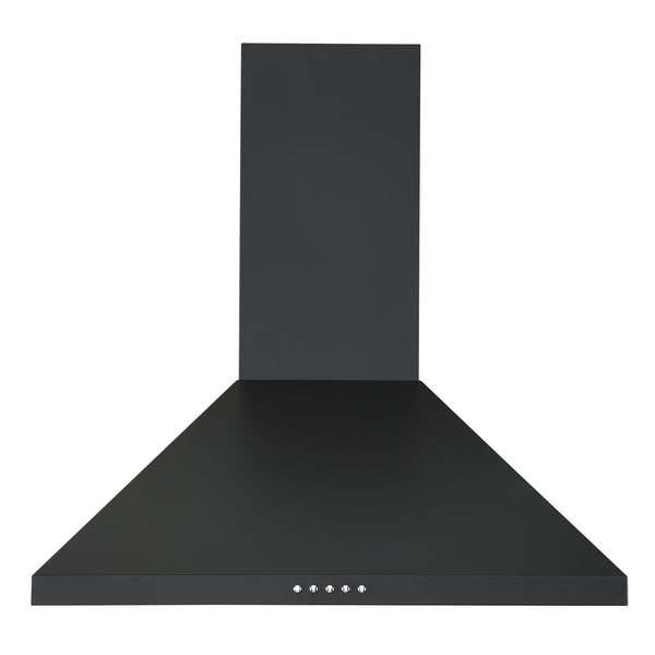 Ancona 24" 440 CFM Convertible Wall Mount Pyramid Range Hood in Matte Black
