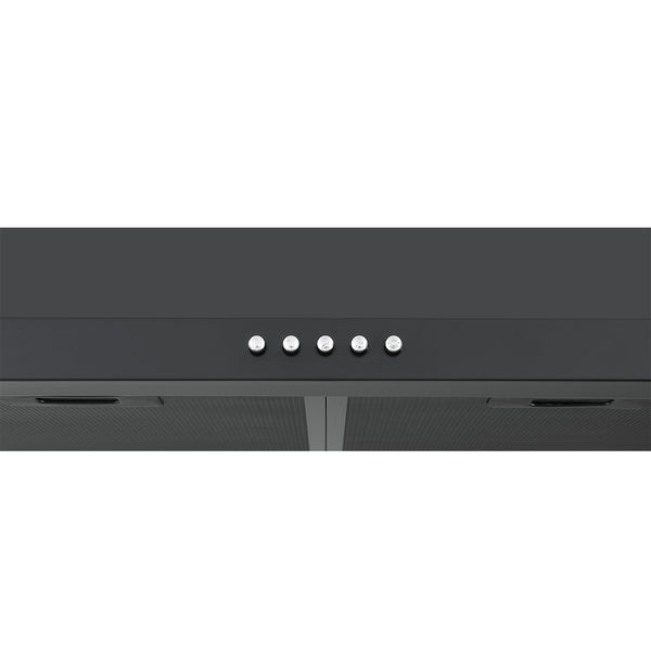 Ancona 24" 440 CFM Convertible Wall Mount Pyramid Range Hood in Matte Black