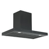 Ancona hotte de cuisine rectangulaire convertible à fixation murale de 36” 440 pi3/min en noir mat