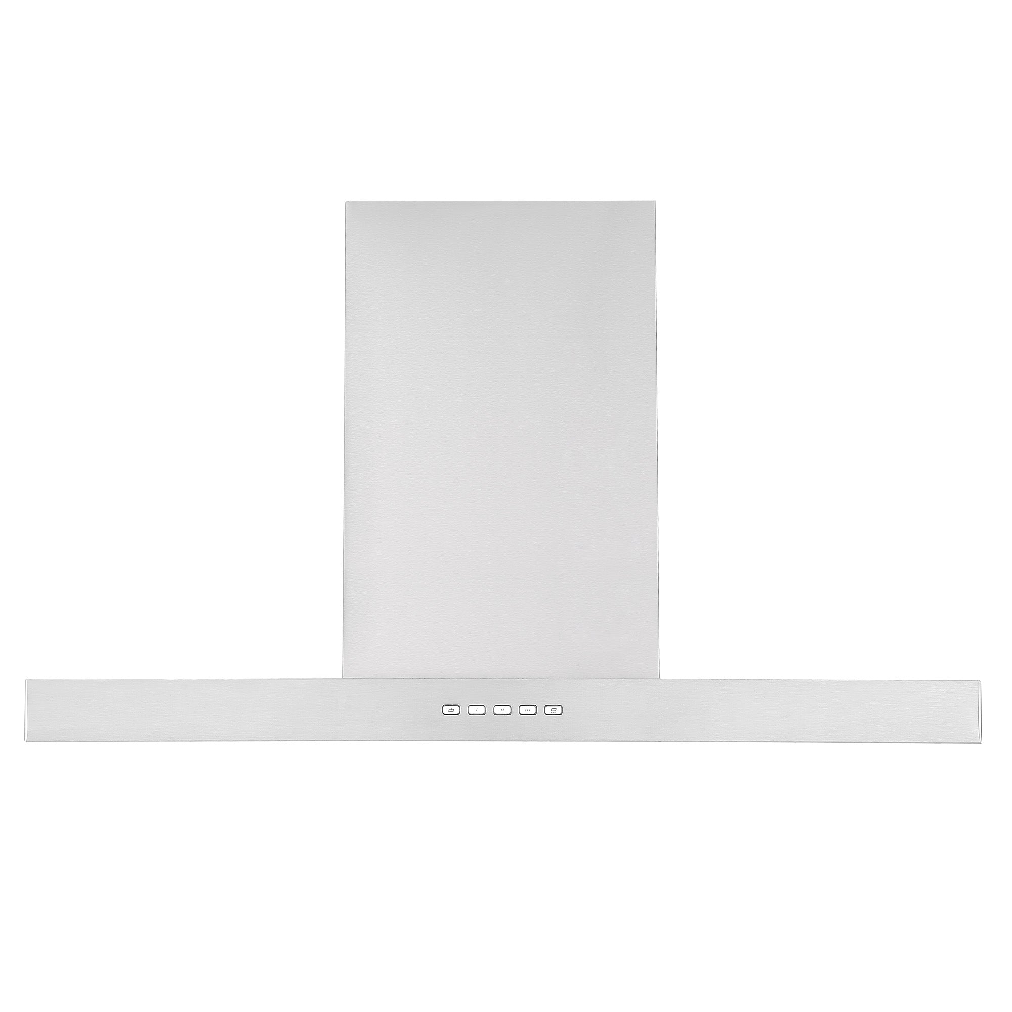 Ancona hotte de cuisine rectangulaire convertible à fixation murale de 36” 600 pi3/min en acier inoxydable