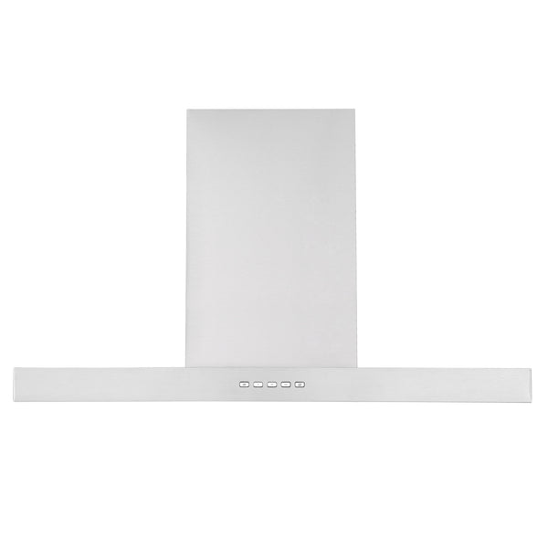 Ancona hotte de cuisine rectangulaire convertible à fixation murale de 36” 600 pi3/min en acier inoxydable