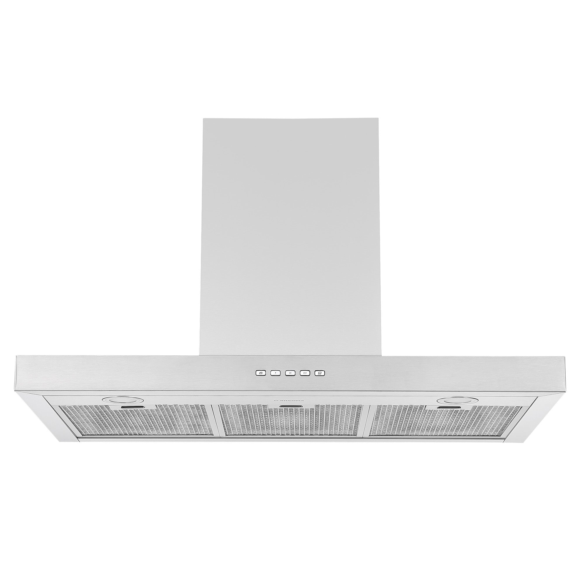 Ancona hotte de cuisine rectangulaire convertible à fixation murale de 36” 600 pi3/min en acier inoxydable