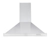 Ancona WRRV430 hotte de cuisine pyramidale à ventilation arrière de 30 po en acier inoxydable